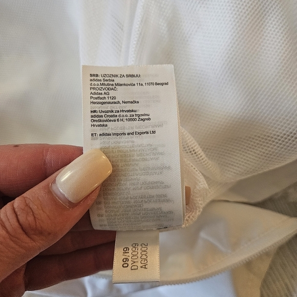 Adidas Women's Alphaskin Trio Windbreaker Black and White Small - Picture 6 of 8